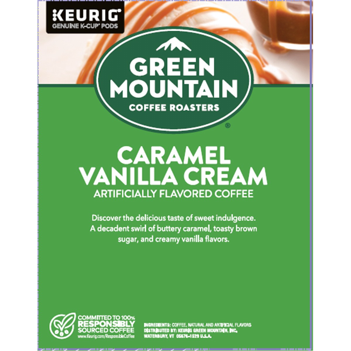 slide 2 of 3, Green Mountain Coffee Roasters Caramel Vanilla Cream Coffee Value Pack 48 - 0.33 oz K-Cup Pods, 48 ct