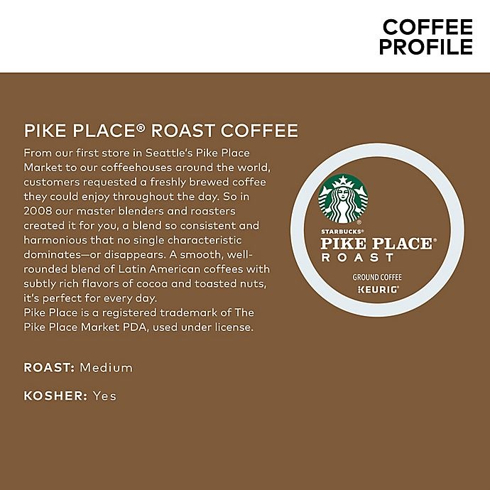 slide 4 of 6, Starbucks Pike Place Roast Coffee Value Pack Keurig K-Cup Pods, 40 ct