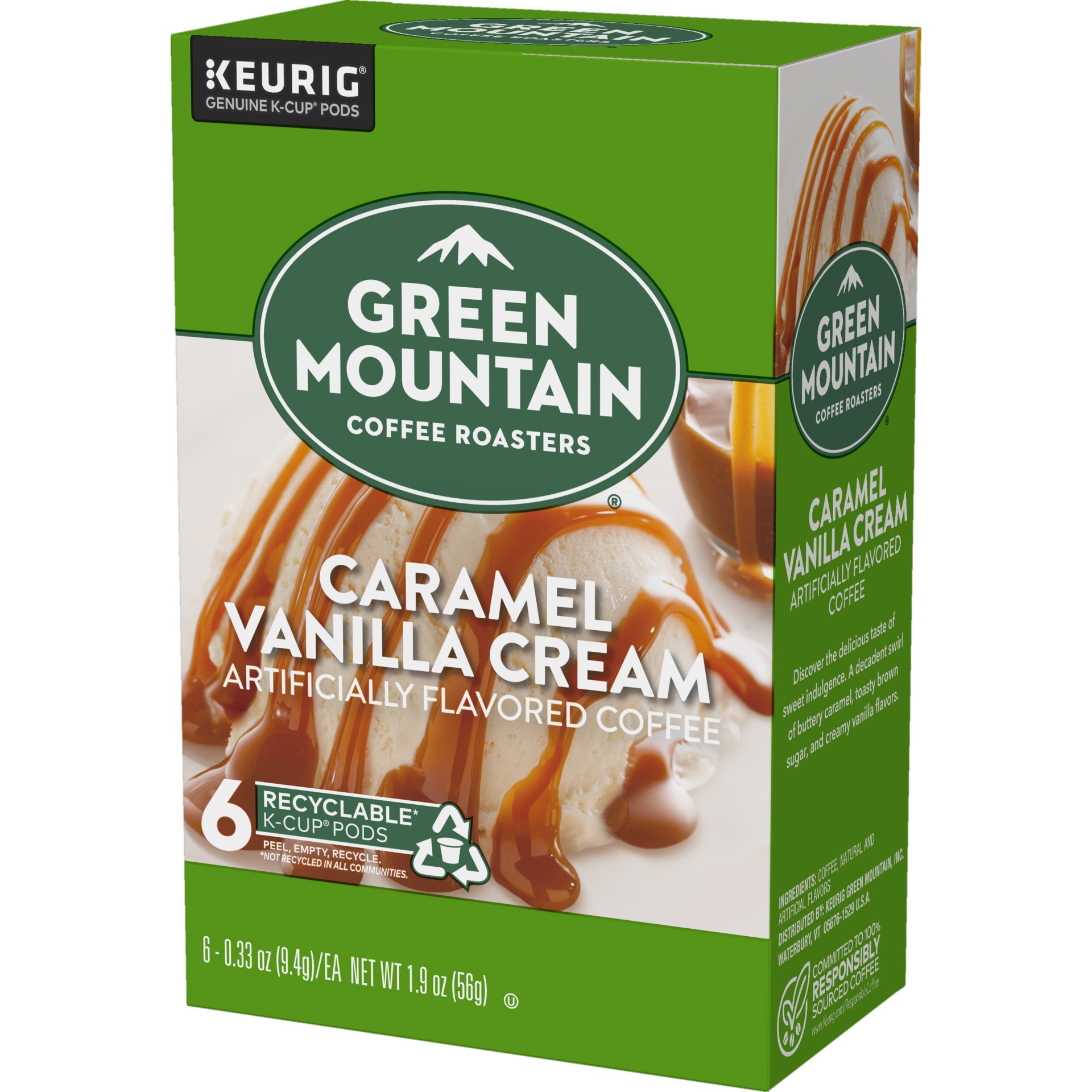 slide 3 of 4, Green Mountain Caramel Vanilla Cream Coffee K-Cups, 6 ct