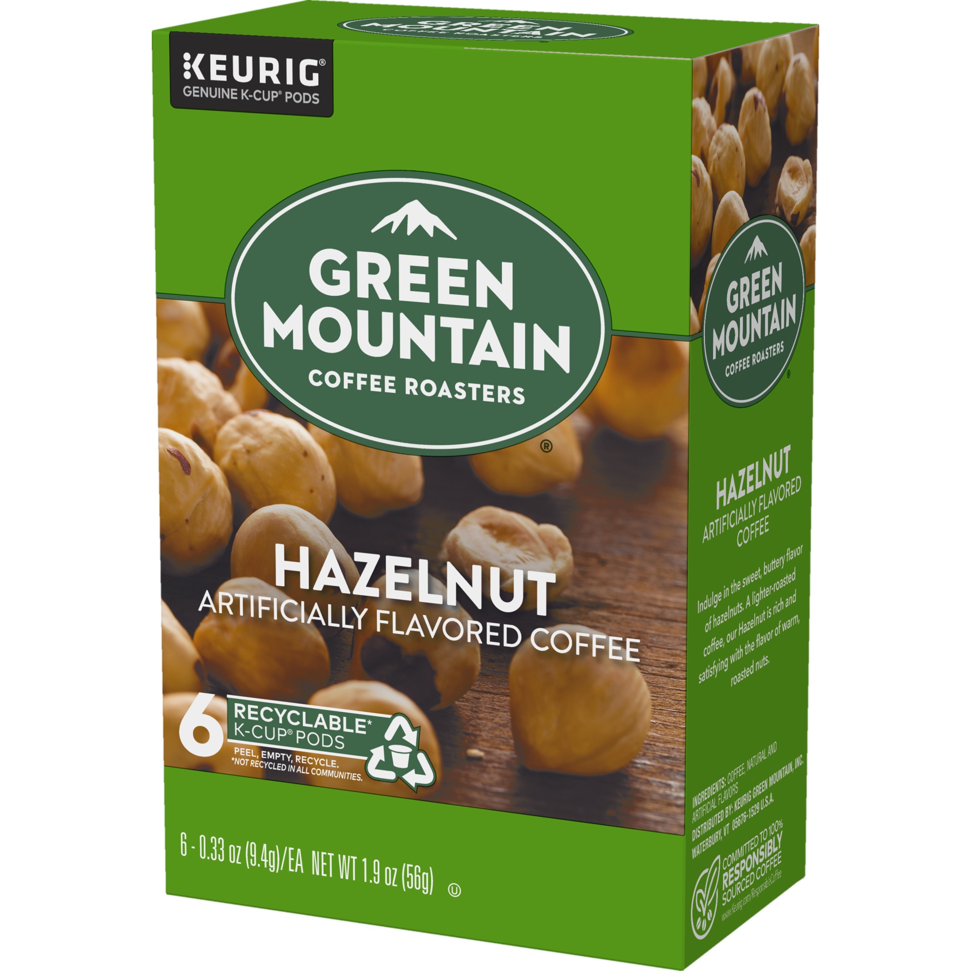 slide 3 of 4, Green Mountain Hazelnut Coffee K-Cups, 6 ct