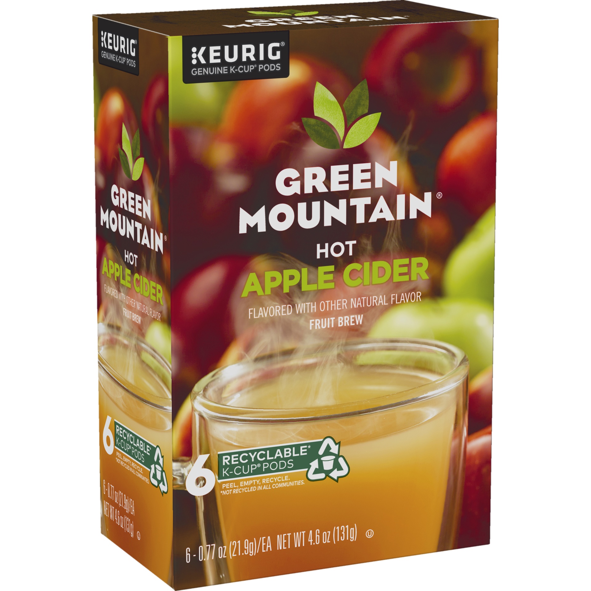 slide 2 of 4, Green Mountain Naturals Hot Apple Cider K-Cups, 6 ct