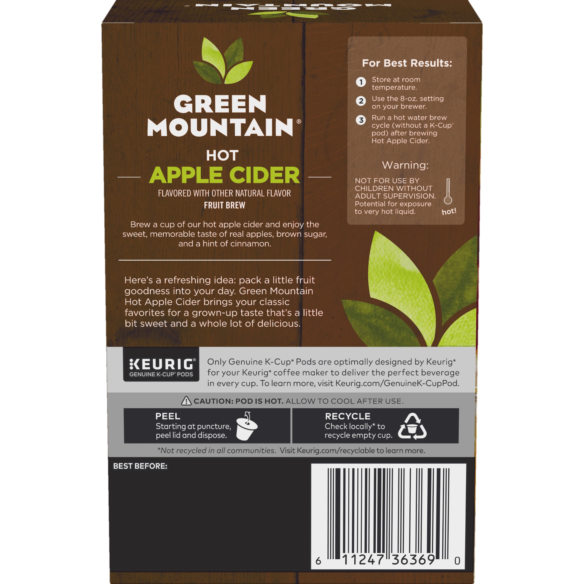 slide 4 of 4, Green Mountain Naturals Hot Apple Cider K-Cups, 6 ct