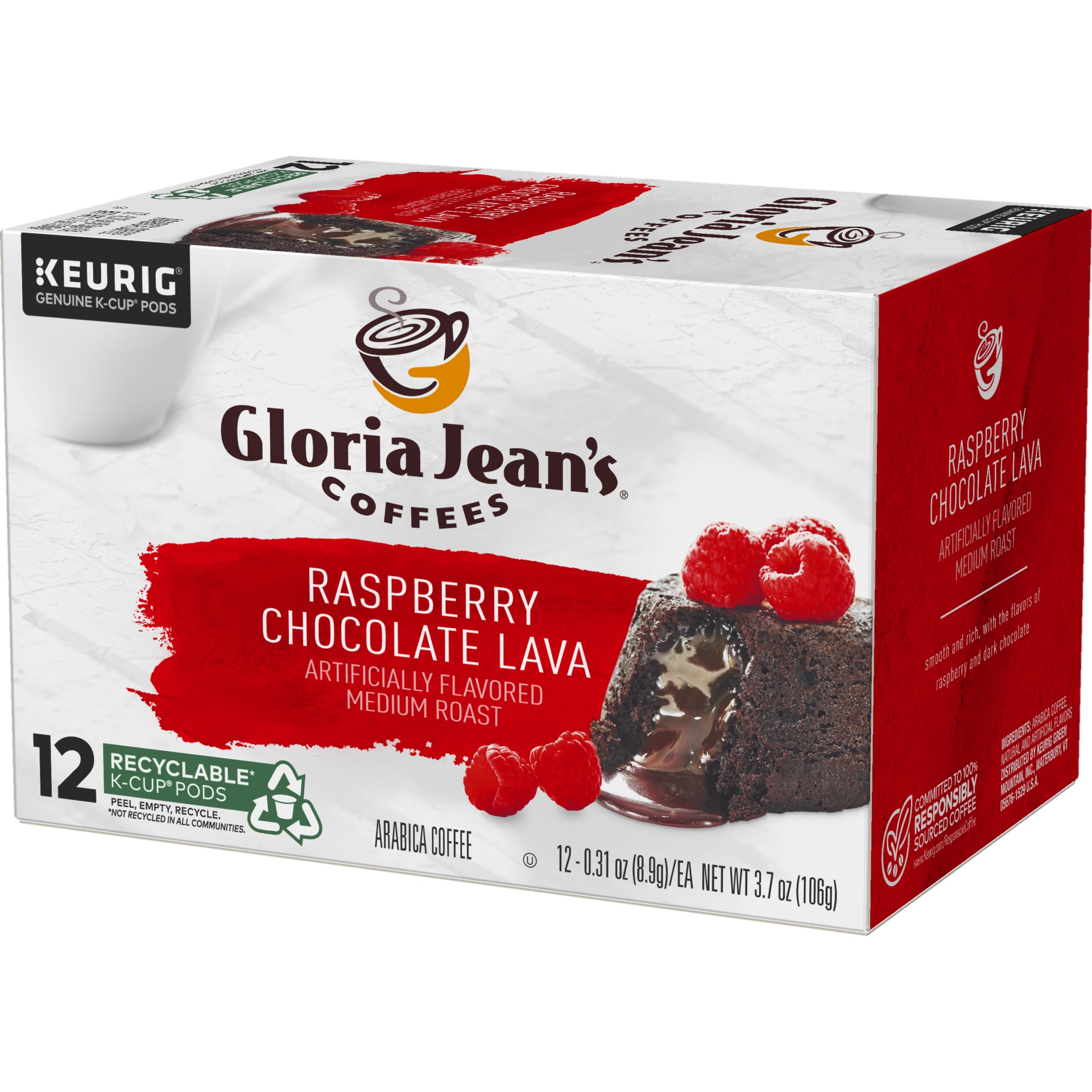 slide 3 of 4, Gloria Jeans Raspberry Chocolate K-Cup Pack, 12 ct