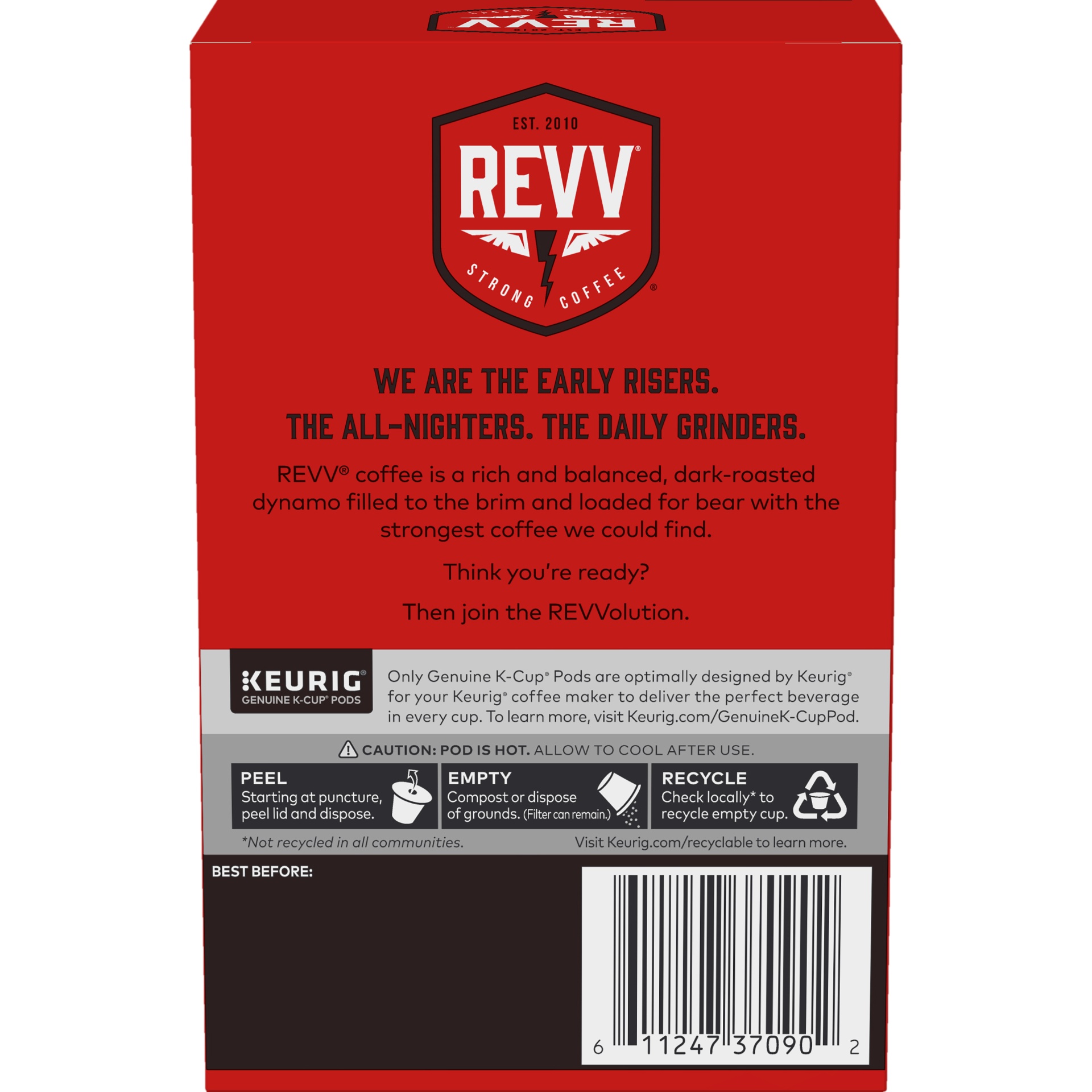 slide 4 of 4, REVV No Surrender Keurig Single-Serve K-Cup Pods, Dark Roast Coffee, 6 ct