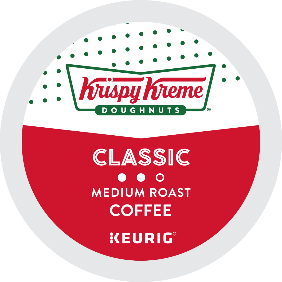slide 3 of 8, Krispy Kreme Classic Keurig Single-Serve K-Cup Pods, Medium Roast Coffee, 32 Count, 32 ct