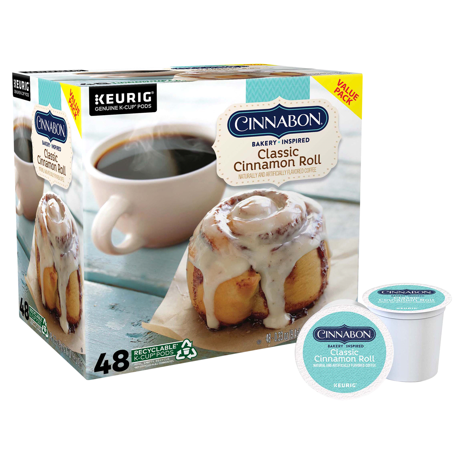 slide 2 of 5, Cinnabon Coffee 48 ea, 48 ct
