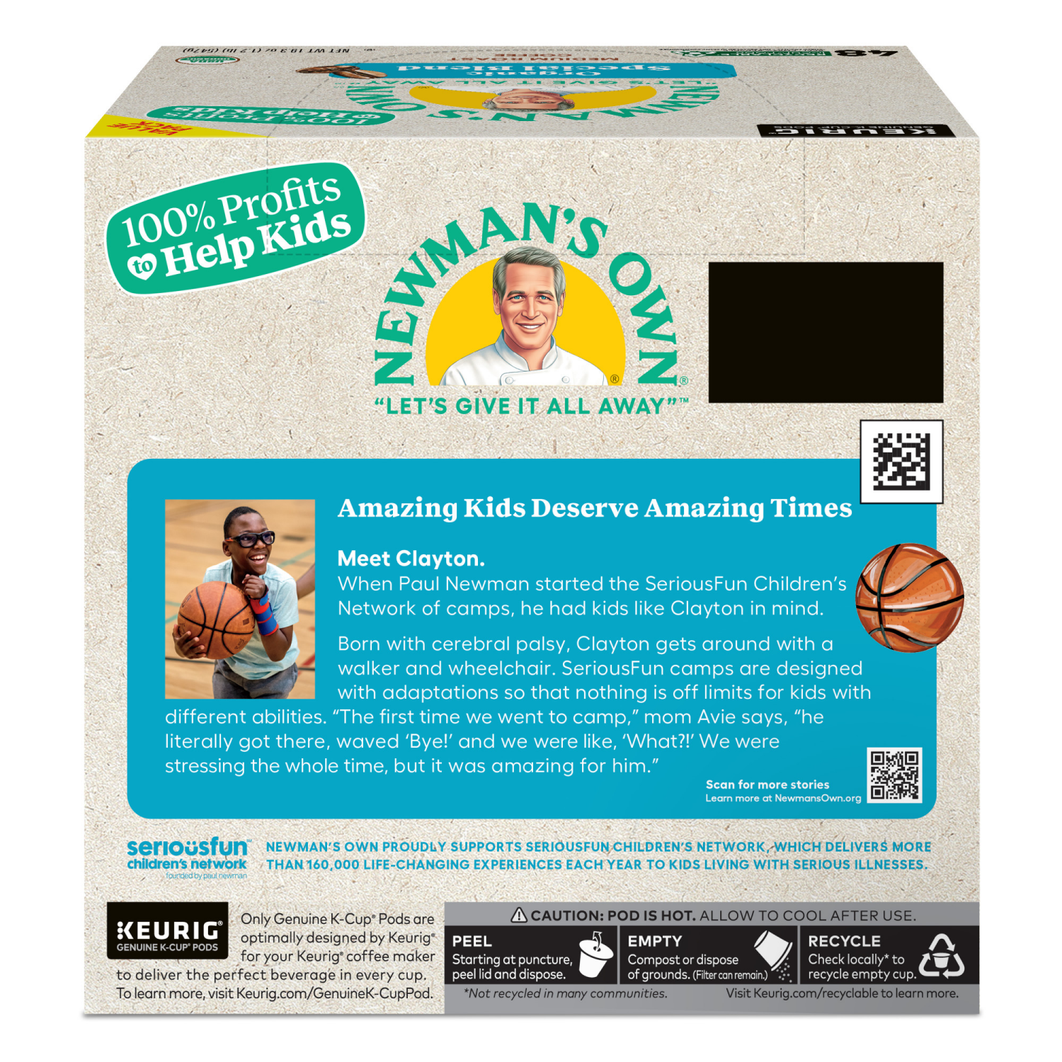 slide 7 of 7, Newman's Own Organics Special Blend Keurig Single-Serve K-Cup Pods, Medium Roast Coffee, 48 Count, 48 ct