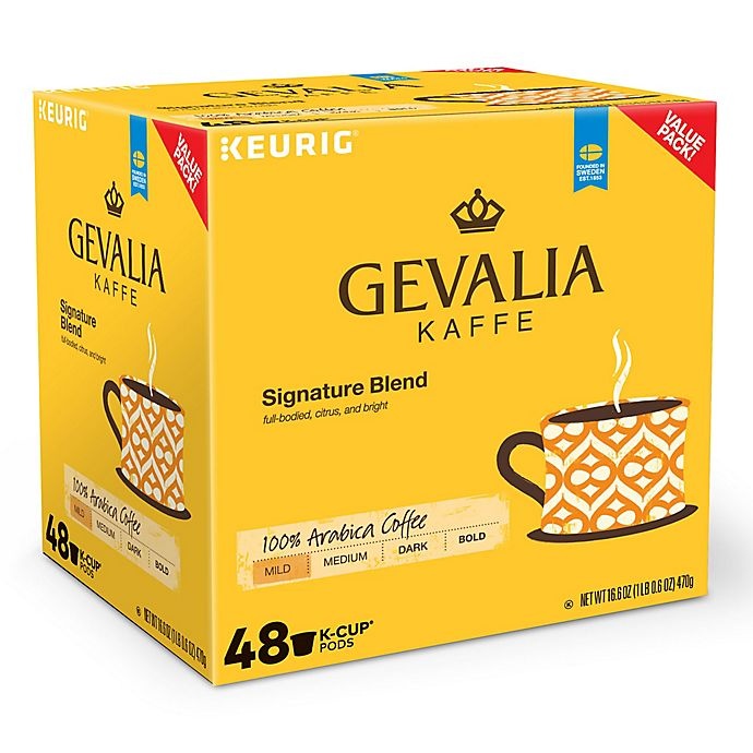 slide 3 of 3, Gevalia Signature Blend Coffee Keurig K-Cup Pods, 48 ct