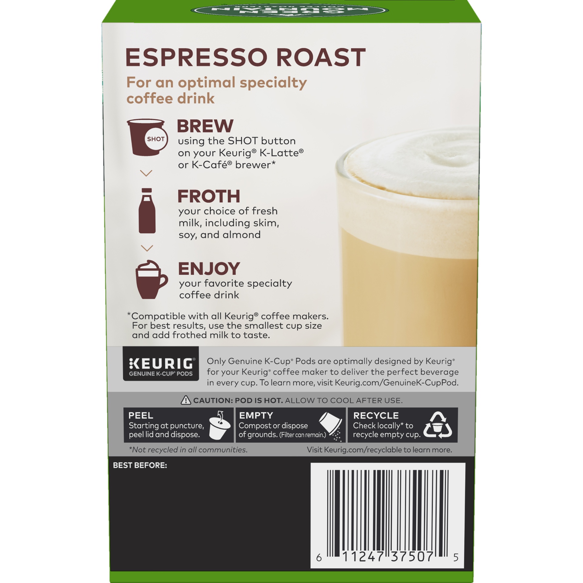 slide 4 of 4, Keurig Green Mountain Coffee Roasters Vista 44N Espresso Roast K-Cup Pods, 6 ct