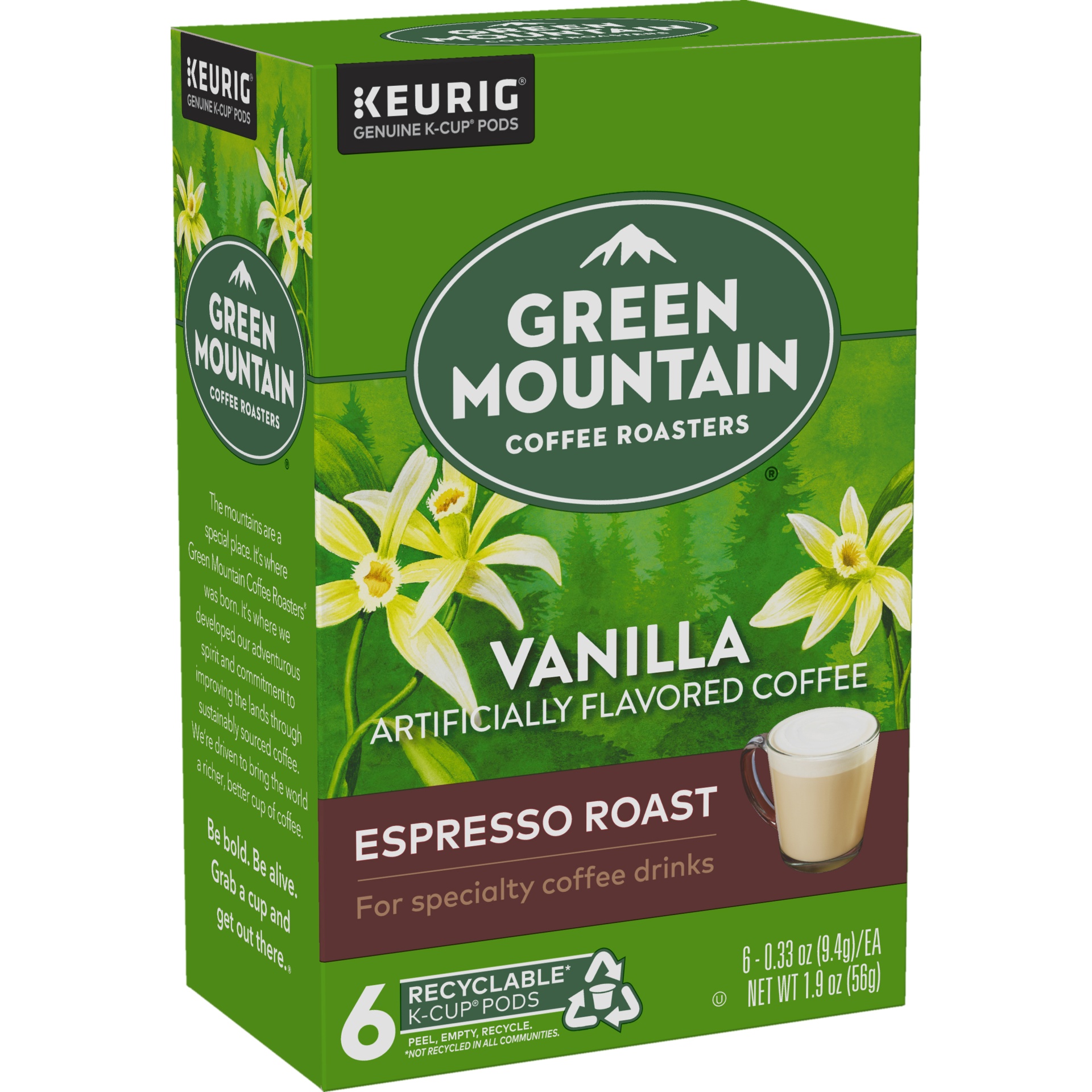 slide 2 of 4, Green Mountain Coffee Roasters Vanilla Espresso Roast K-Cup Pods, 6 ct