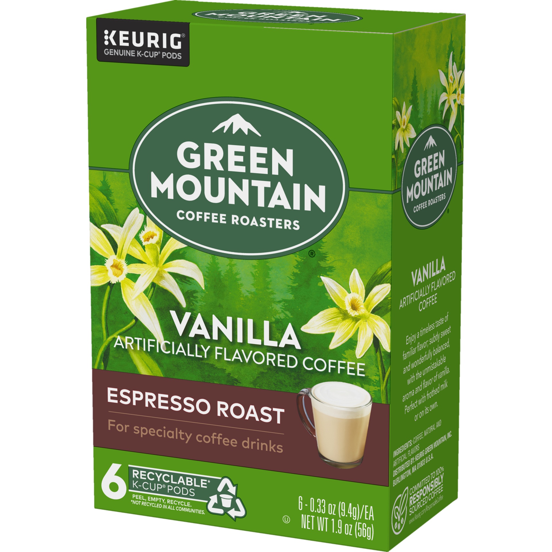 slide 3 of 4, Green Mountain Coffee Roasters Vanilla Espresso Roast K-Cup Pods, 6 ct