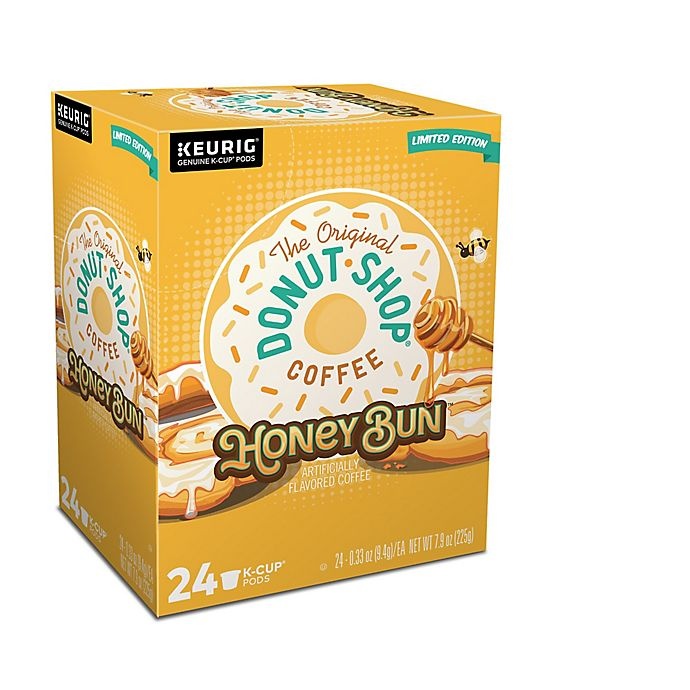 slide 4 of 8, The Original Donut Shop Honey Bun Coffee Keurig K-Cup Pods, 18 ct