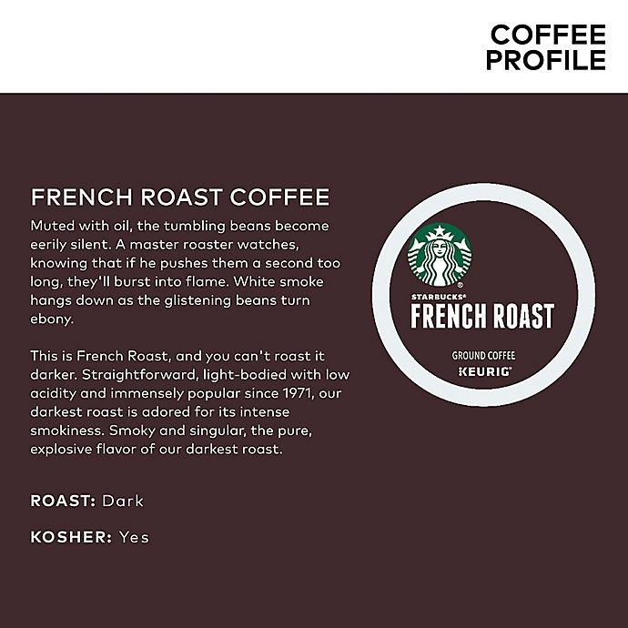 slide 3 of 7, Starbucks French Roast Coffee Keurig K-Cup Pods, 40 ct