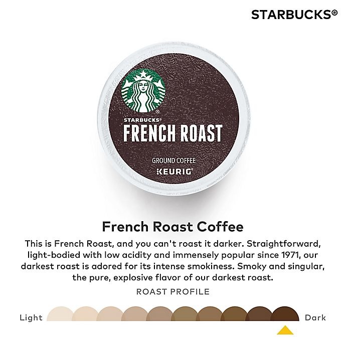 slide 4 of 7, Starbucks French Roast Coffee Keurig K-Cup Pods, 40 ct