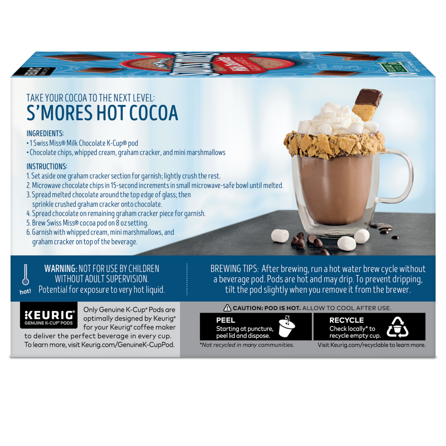 slide 7 of 7, Swiss Miss K-Cup Pods Milk Chocolate Hot Cocoa Mix Pods- 10 ct, 10 ct
