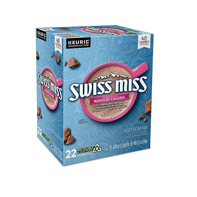 slide 2 of 6, Swiss Miss Reduced Calorie Hot Cocoa, Keurig Single Serve K-Cup Pods, 22 ct