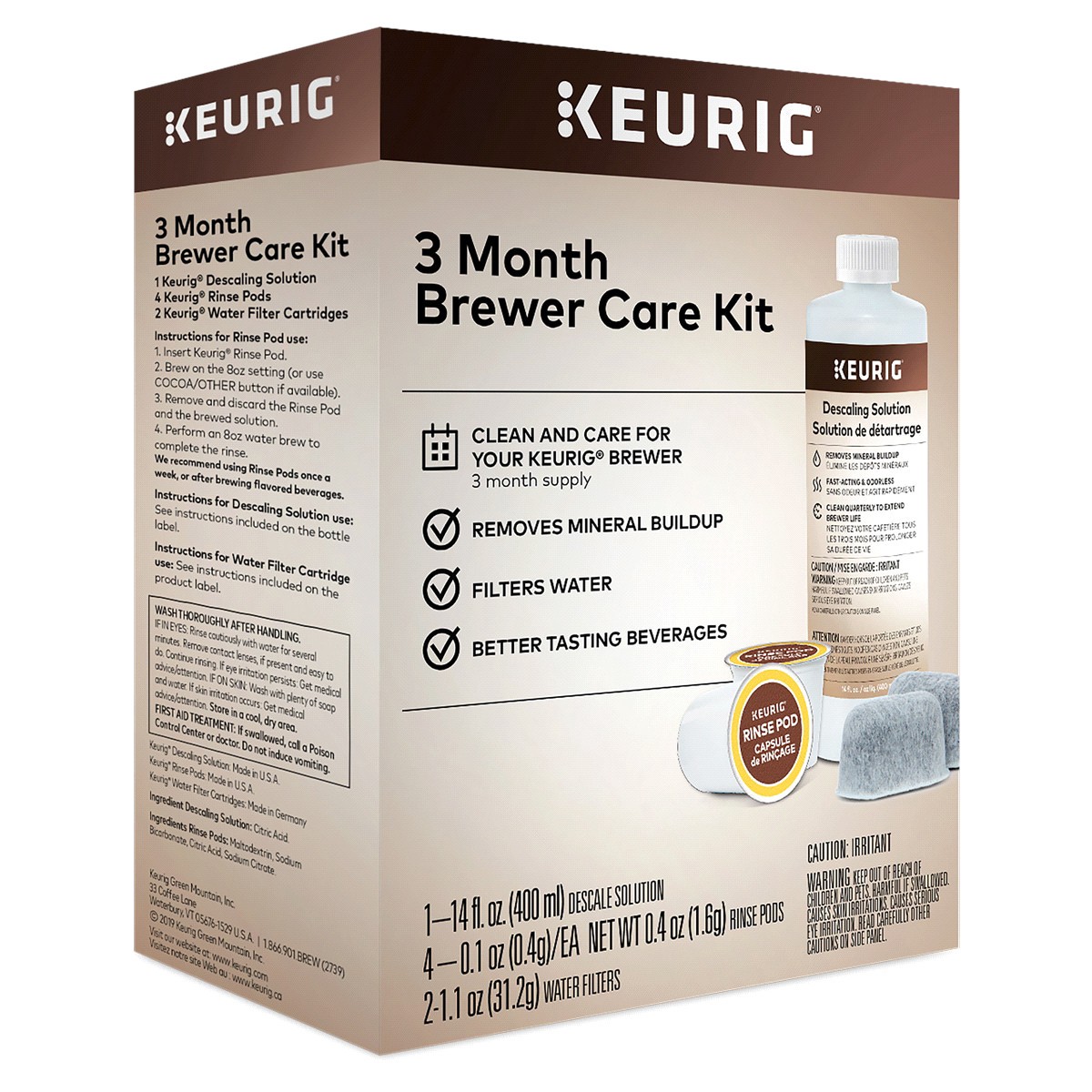 slide 2 of 2, Keurig K-Duo 3 Month Brewer Care Kit 1 ea, 1 ct