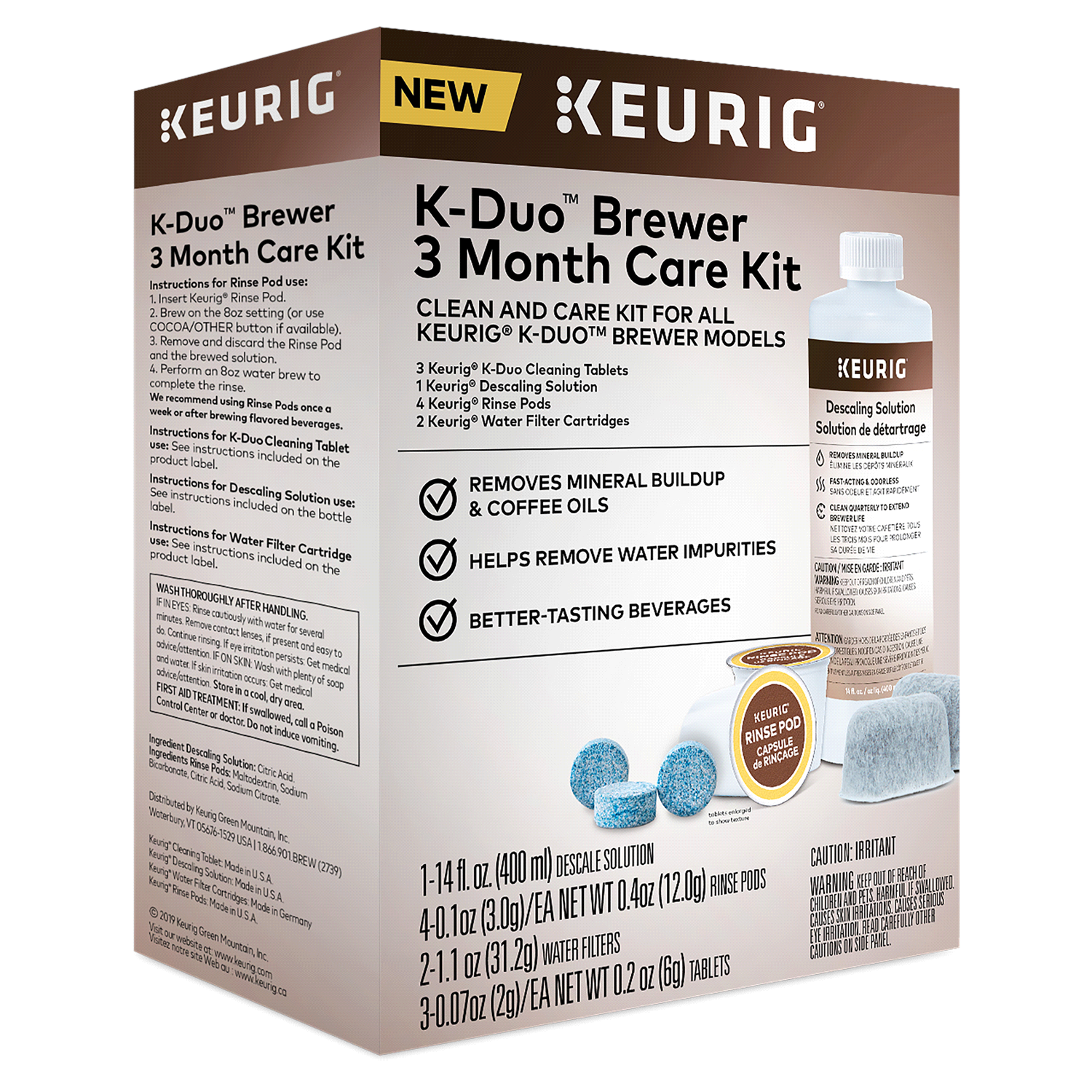 slide 1 of 2, Keurig K-Duo 3 Month Brewer Care Kit 1 ea, 1 ct