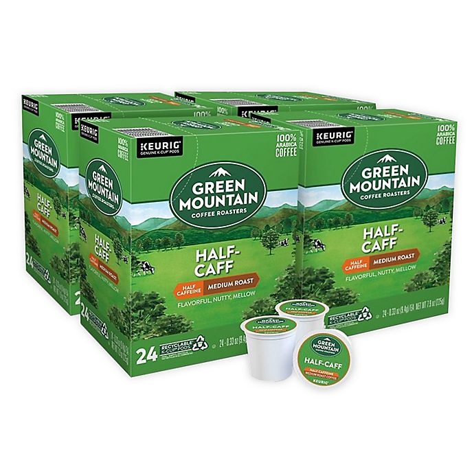 slide 1 of 7, Green Mountain Coffee Half-CaffÂ Coffee Keurig K-Cup Pods, 96 ct