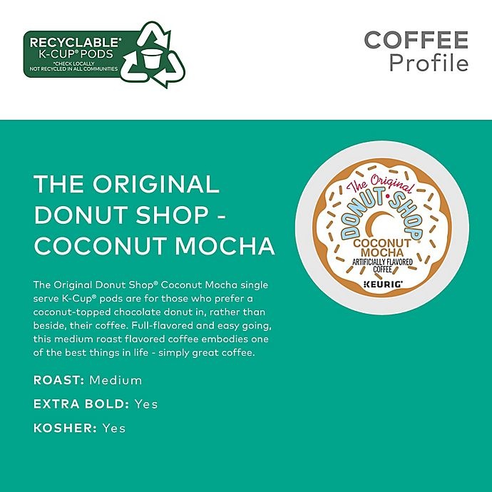 slide 4 of 7, The Original Donut Shop Coconut Mocha Coffee Keurig K-Cup Pods, 96 ct