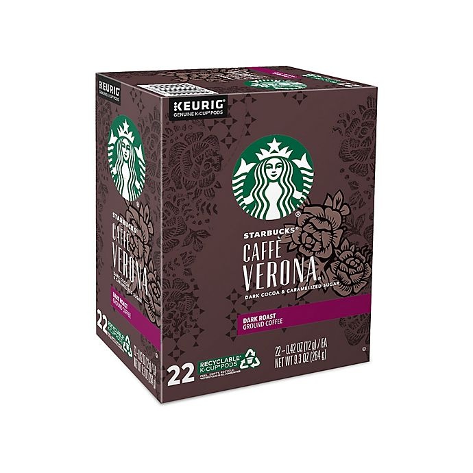 slide 2 of 7, Starbucks Caffe Verona Dark Coffee Keurig K-Cup Pods, 22 ct