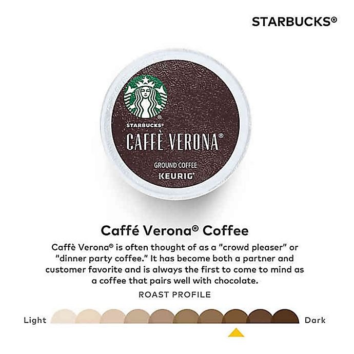 slide 3 of 7, Starbucks Caffe Verona Dark Coffee Keurig K-Cup Pods, 22 ct