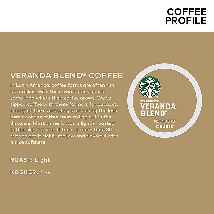 slide 4 of 8, Starbucks Veranda Blend Blonde Coffee Keurig K-Cup Pods, 22 ct