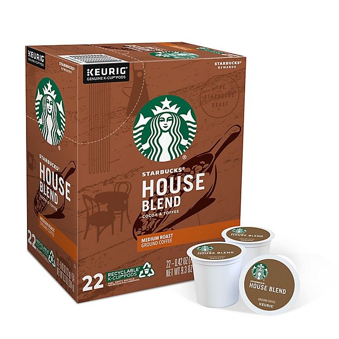 slide 2 of 7, Starbucks House Blend Coffee Keurig K-Cup Pods, 22 ct