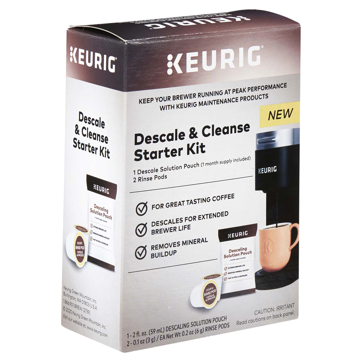 slide 4 of 5, Keurig Descale and Cleanse Starter Kit, 1 ct