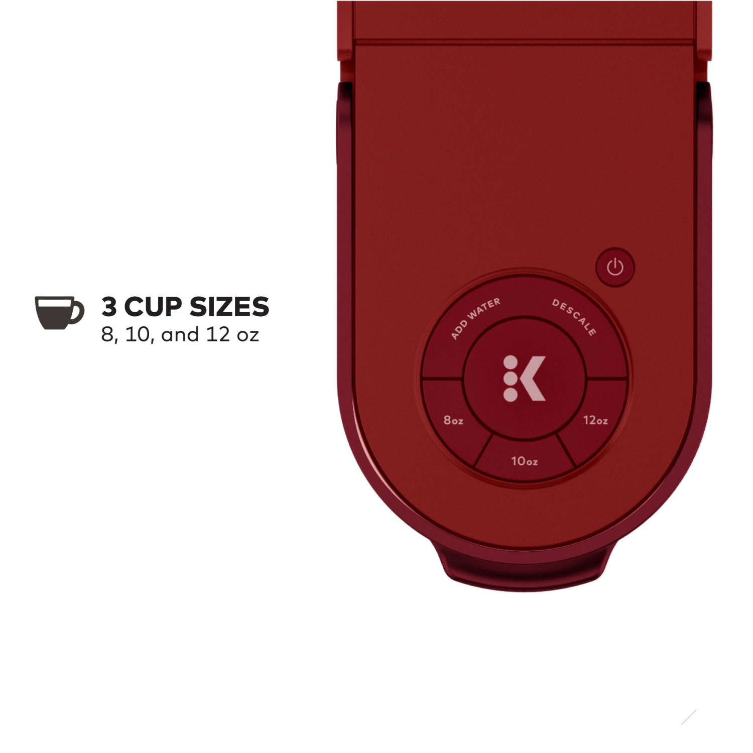 slide 2 of 8, Keurig K- Slim Single Serve K-Cup Pod Coffee Maker, Multistream Technology, Scarlet Red, 1 ct