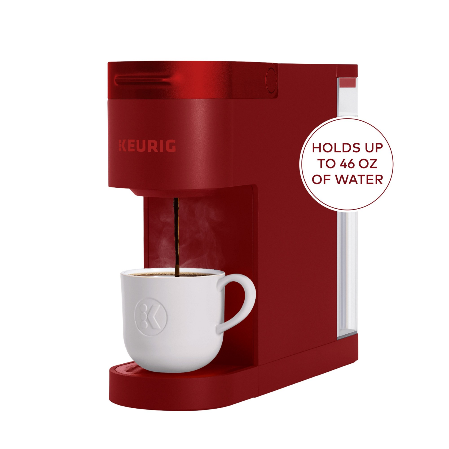 slide 3 of 8, Keurig K- Slim Single Serve K-Cup Pod Coffee Maker, Multistream Technology, Scarlet Red, 1 ct