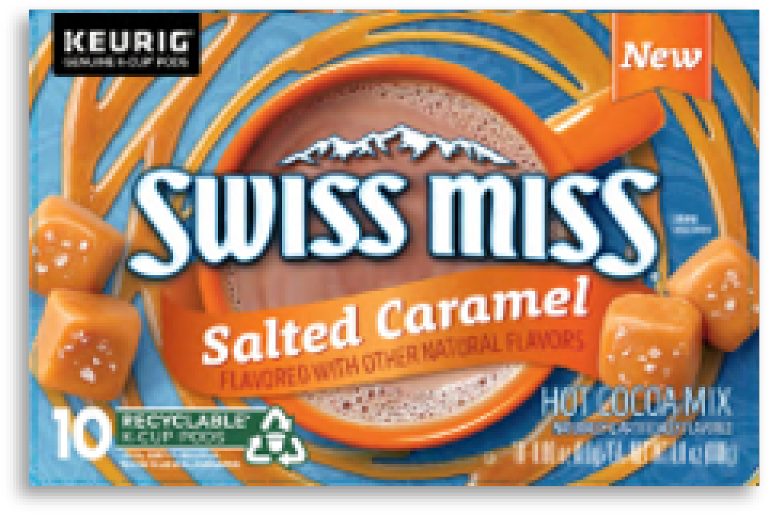 slide 1 of 2, Swiss Miss Salted Caramel K-Cup, Single Serve Coffee - 10 ct, 10 ct