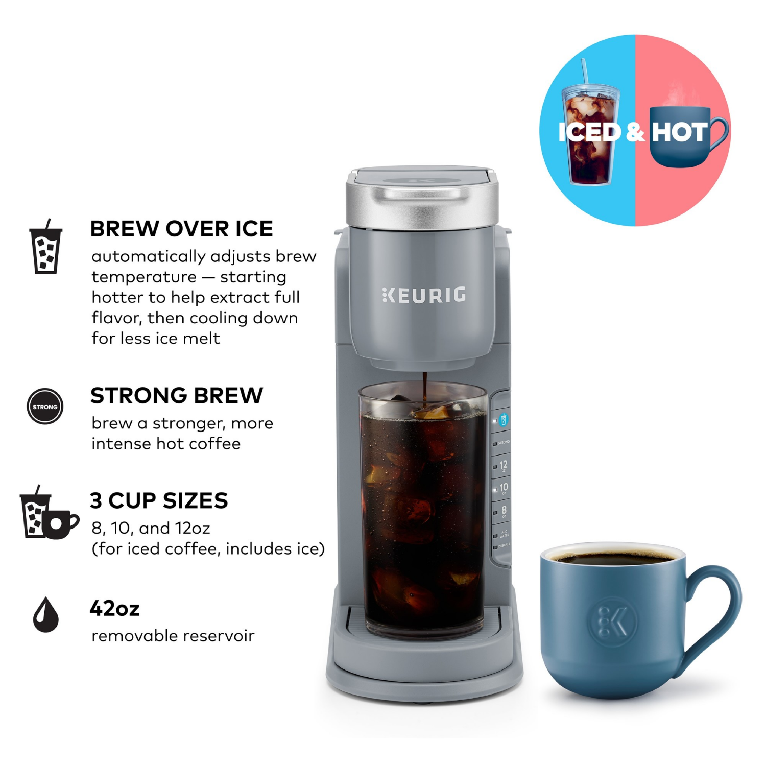 slide 7 of 8, Keurig K-Iced Coffee Brewer, 1 ct
