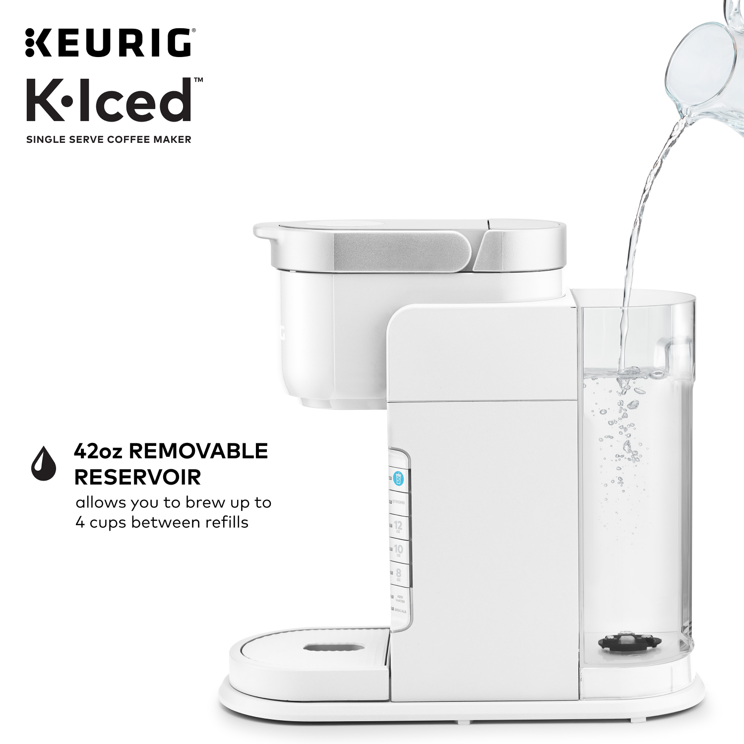 slide 2 of 7, Keurig K-Iced Brewer White, 1 ct