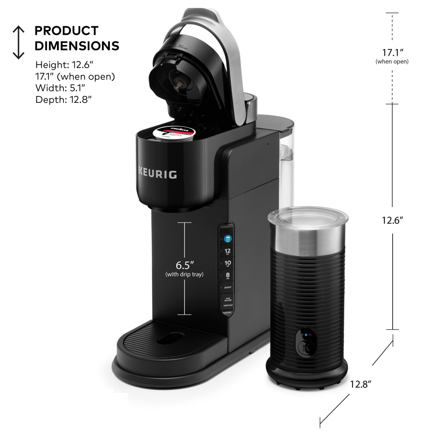 slide 5 of 8, Keurig K-Cafe Barista Bar Single Serve Coffee Maker, 1 ct