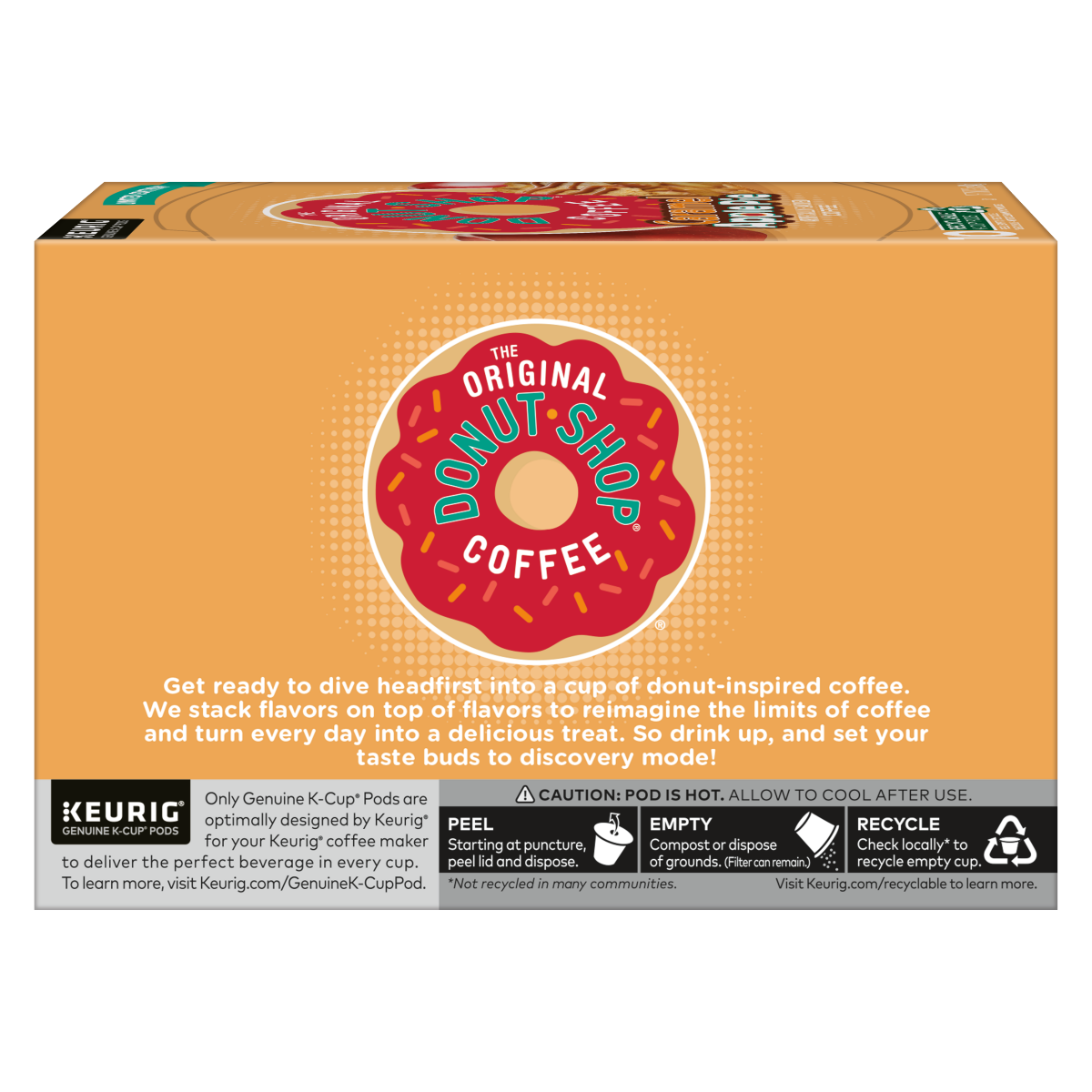 slide 2 of 3, The Original Donut Shop Caramel Apple Pie Coffee, Keurig K-Cup Pod, Light Roast, 10 Count, 10 ct