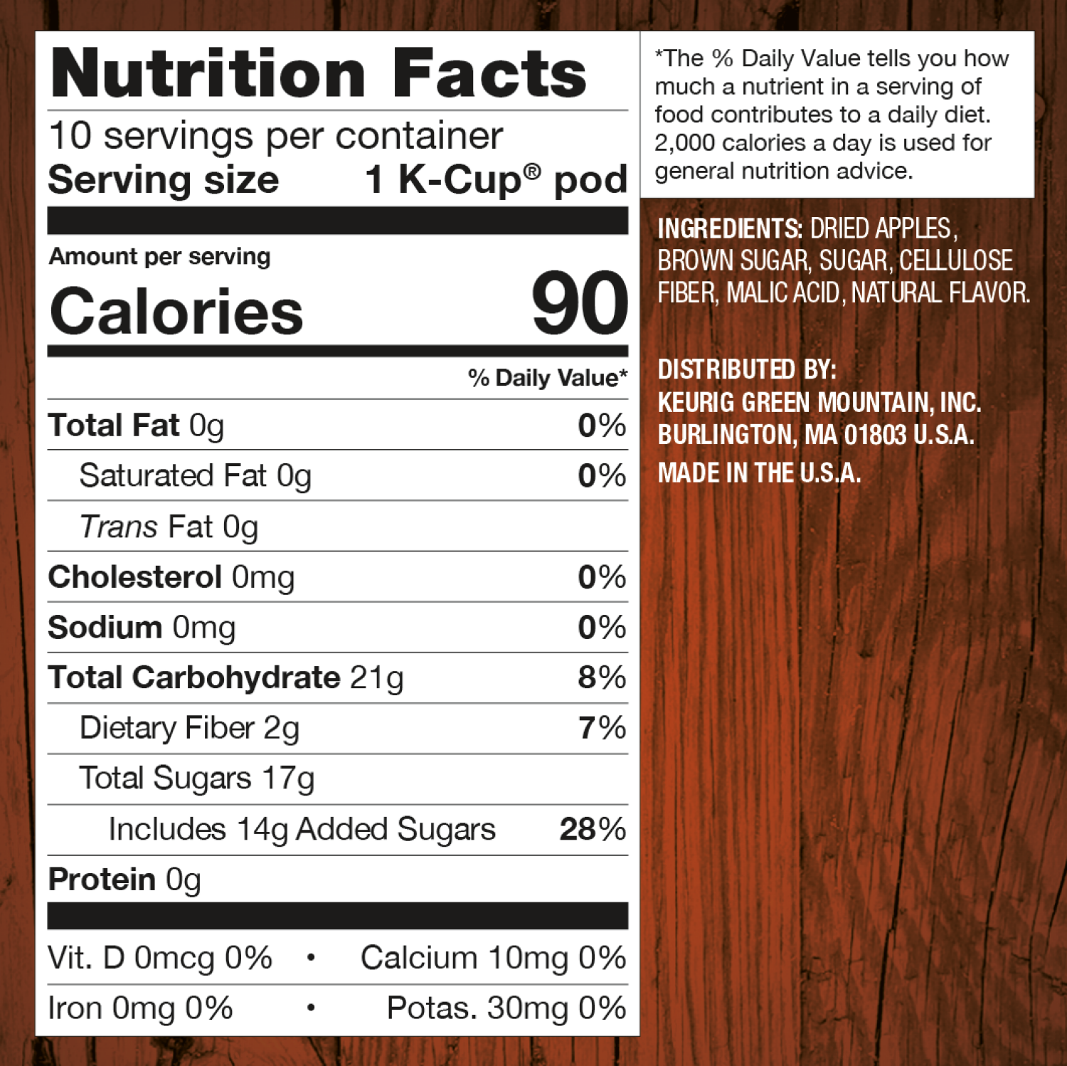 slide 4 of 4, Mott's Hot Apple Cider 10 K-Cup Pods, 10 ct