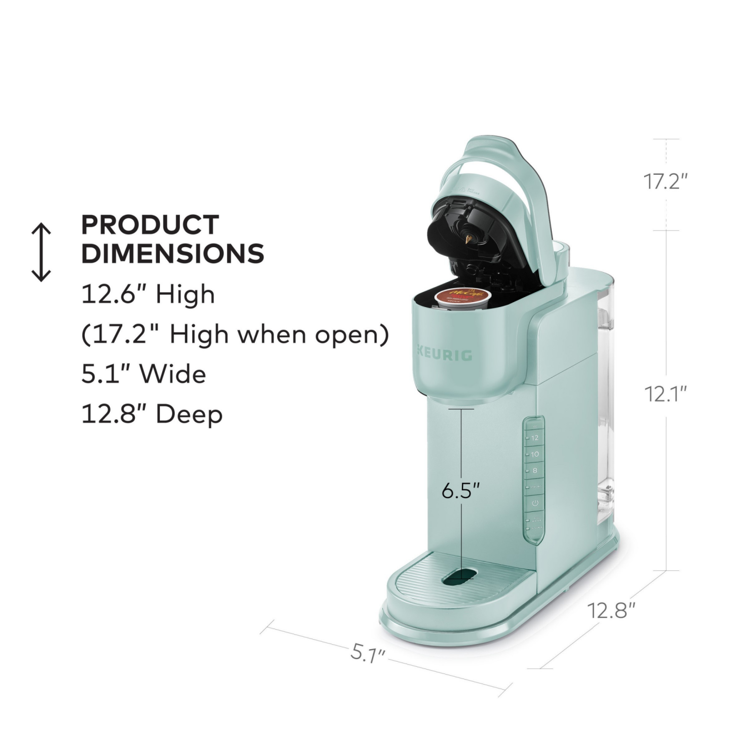 slide 5 of 5, Keurig® K-Express Single Serve K-Cup Pod Coffee Maker, Mint, 1 brewer