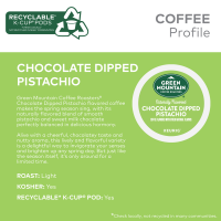 slide 12 of 29, Green Mountain Coffee Roasters Chocolate Dipped Pistachio Flavored Coffee, Single Serve Keurig K-Cup Pods, 10 Count, 10 ct