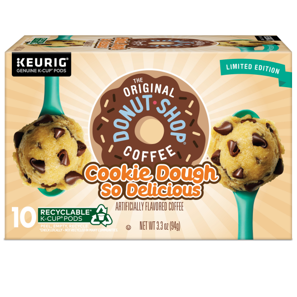 slide 28 of 29, The Original Donut Shop Cookie Dough So Delicious, Keurig Single Serve K-Cup Pods, Flavored Coffee- 10 ct, 10 ct