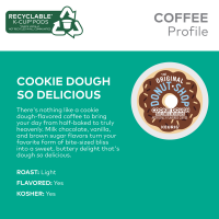slide 11 of 29, The Original Donut Shop Cookie Dough So Delicious, Keurig Single Serve K-Cup Pods, Flavored Coffee- 10 ct, 10 ct