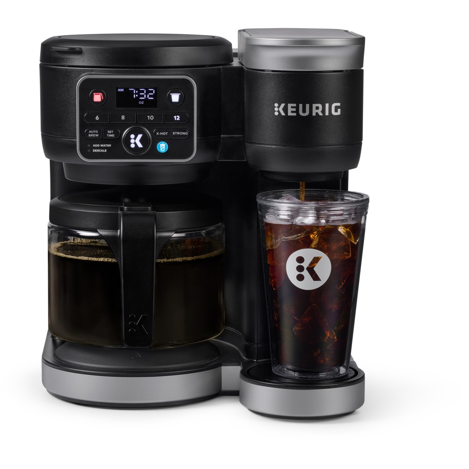 slide 1 of 8, Keurig K-Duo Black Single Serve & Carafe Coffee Maker 1 ea, 1 ct