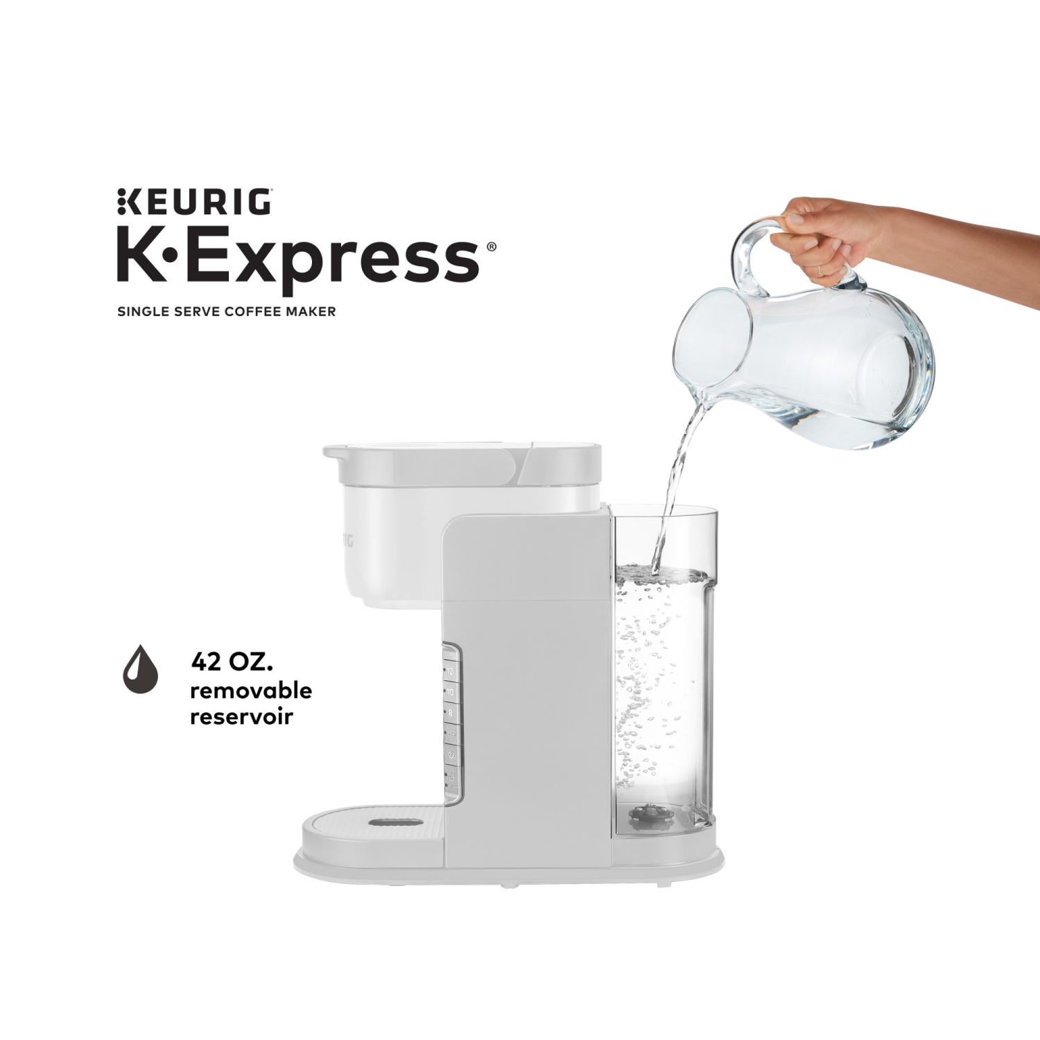 slide 7 of 7, Keurig K-Express Single Serve K-Cup Pod Coffee Maker, Warm Stone, 1 ct