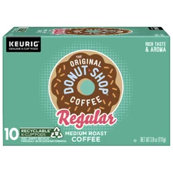 The Original Donut Shop Regular Keurig Single-Serve K-Cup Pods, Medium Roast Coffee- 10 ct