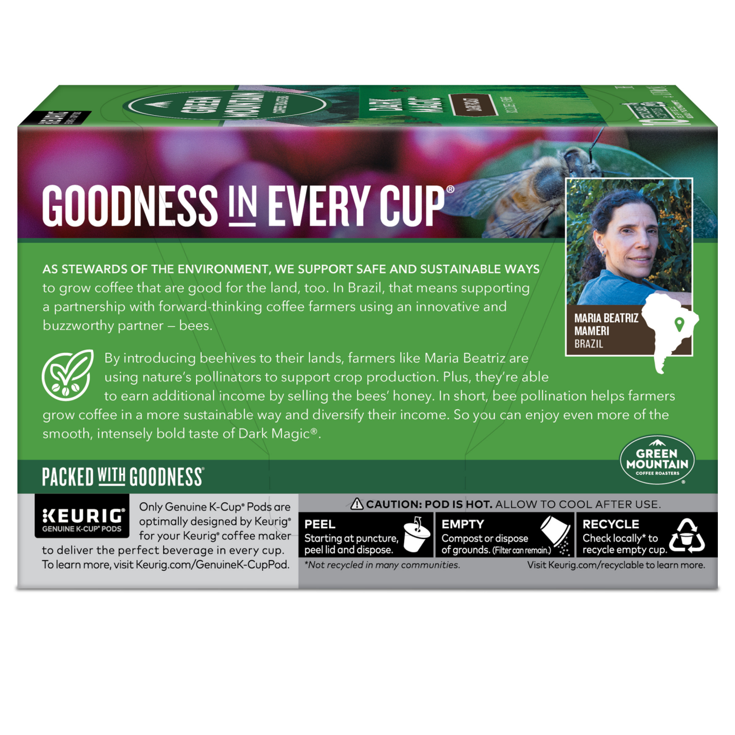 slide 3 of 8, Green Mountain Coffee Roasters Dark Magic Keurig Single-Serve K-Cup Pods, Dark Roast Coffee, 10 Count, 10 ct