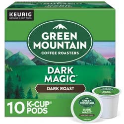 Green Mountain Coffee Roasters Dark Magic Keurig Single-Serve K-Cup Pods, Dark Roast Coffee, 10 Count