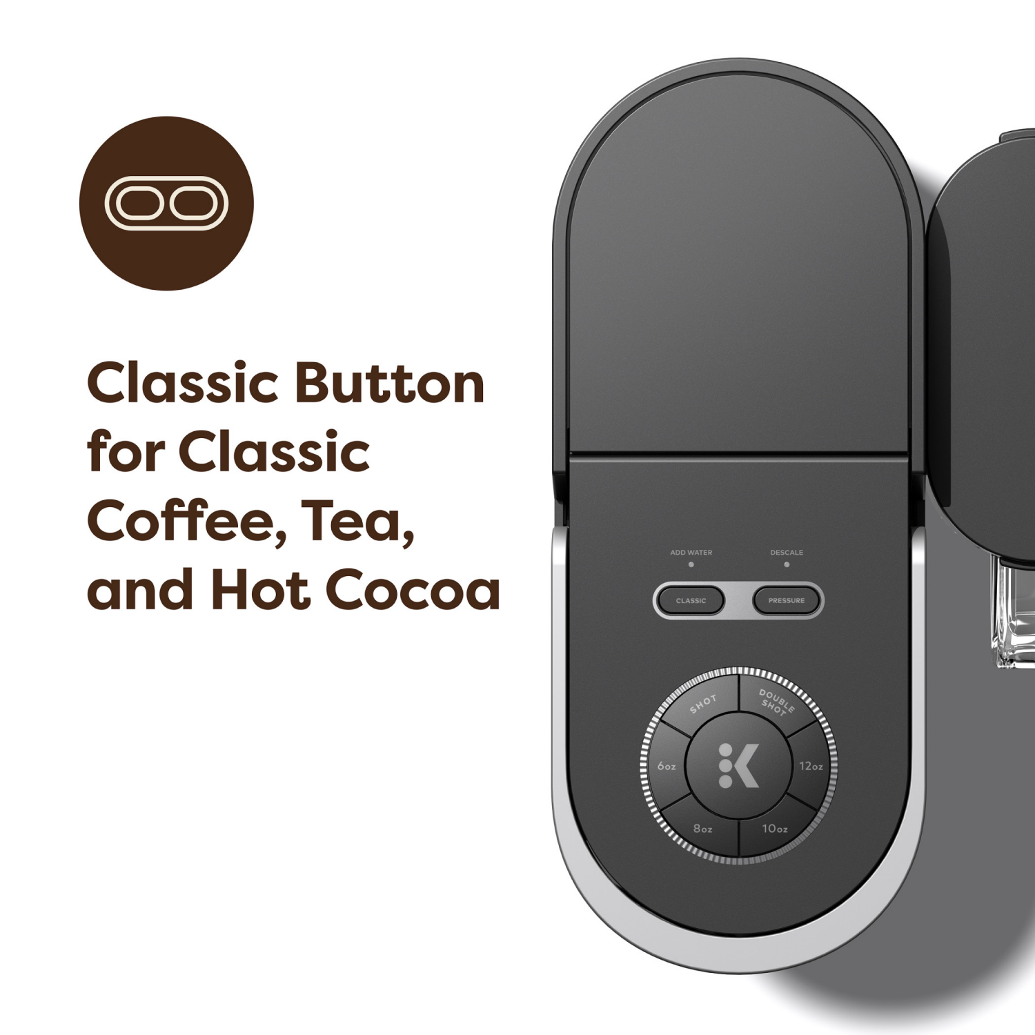 slide 7 of 8, Keurig K-Crema Single Serve Coffee Maker, Black, 1 ct