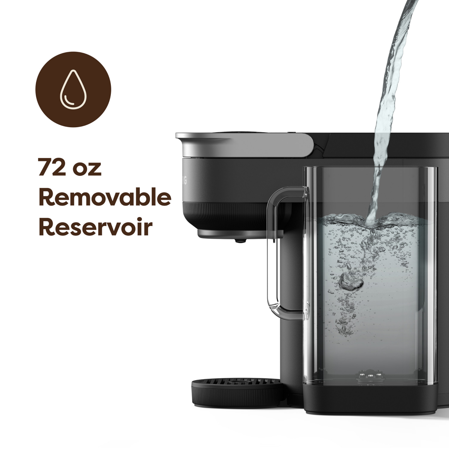 slide 8 of 8, Keurig K-Crema Single Serve Coffee Maker, Black, 1 ct