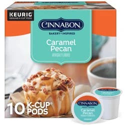 Cinnabon Caramel Pecan Coffee, Keurig Single Serve K-Cup Pods, 10 Count