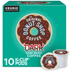 The Original Donut Shop Dark Roast K-Cup Coffee Pods - 10 ct